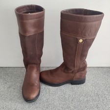 Ariat Windermere II Waterproof Full Calf Brown Yard Ridning Boots UK Size 6 VGC