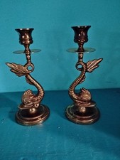 Vtg baldwin pair brass - pair, koi