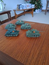 5 x Russian T34 Tanks in 1 