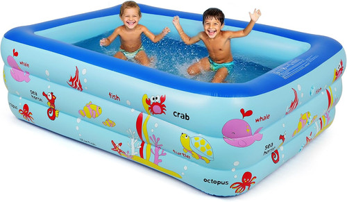 Inflatable swimming pool with - inflatable,