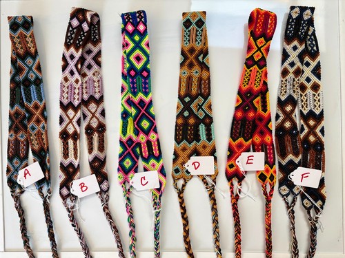 Colorful braided hat band - braided,