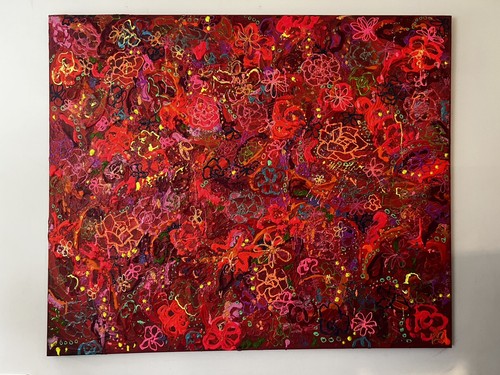 Original large abstract floral - abstract,