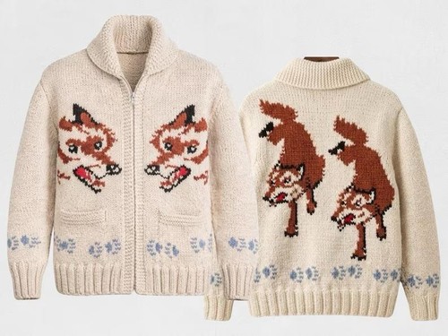 Wolf knit cardigan mary - wolf,