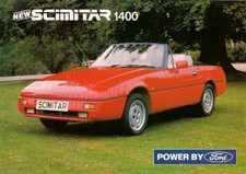 Reliant Scimitar SST 1400 1989-92 UK Market Single Sheet Sales Brochure