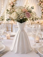 Wedding Dress Vase Centrepiece