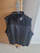 Druids Golf Black And Grey Windbreaker Gillet In Mens Size L