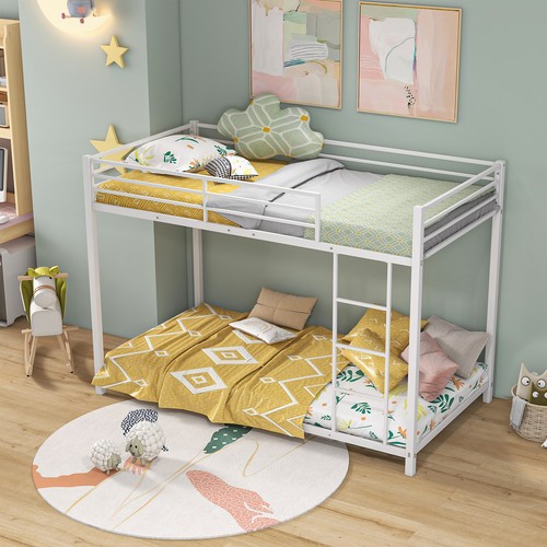 Twin bunk bed metal low - bed,
