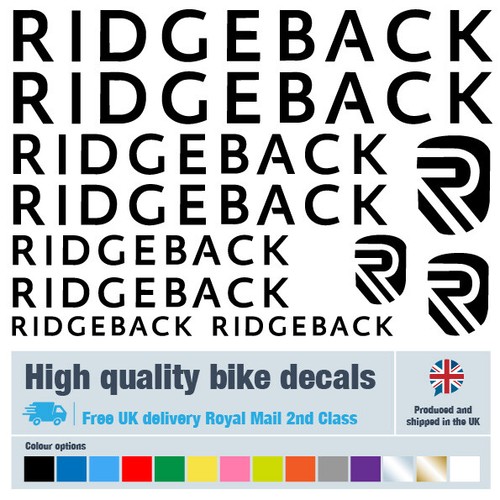 Ridgeback new decals labels
