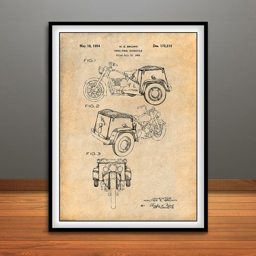 1952 three wheel motorcycle - three,