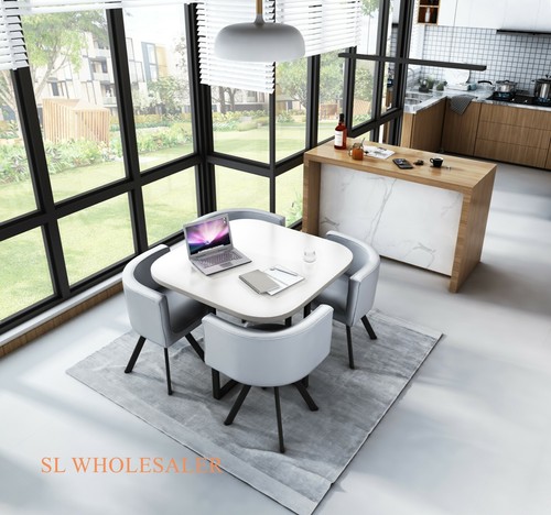 Wood marble dining table - wood, or