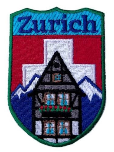 Zurich switzerland patch iron - zurich,