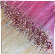 Sparkly Glitter Signed Canvas