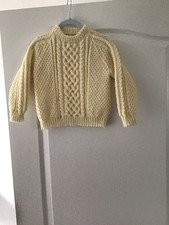 Hand Knitted Unisex Child’s Aran Jumper