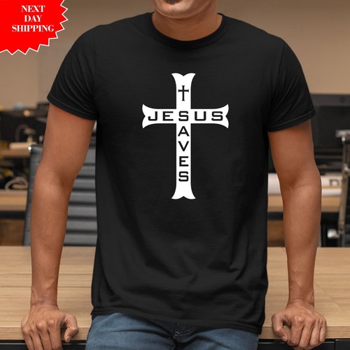 Jesus saves cross shirt - saves,