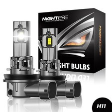 NIGHTEYE H11 LED Headlight Hi/Low Beam Bulbs 72W 30000LM 6500K Canbus Error Free