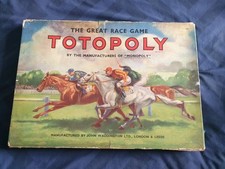 Vintage Totopoly Board Game Copyright 1949 John Waddington Ltd Complete & Clean