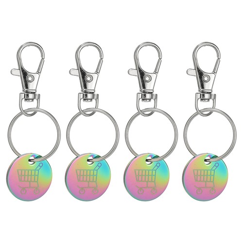 4pcs shopping trolley token - 4pcs,