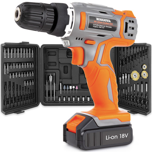 Terratek cordless drill - cordless, 18v