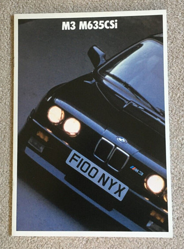 Bmw m635csi brochure - bmw,