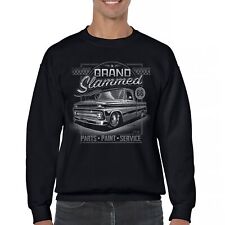 Grand Slammed Classic Pickup Sweatshirt Hot Rod Custom Vintage Truck Crewneck