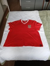 Wales Football Team Official Repro Red Shirt Wales vs. Scotland 1956-57 SIZE 3XL