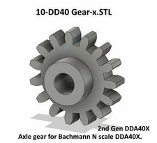Axle Gear Bachmann N Scale