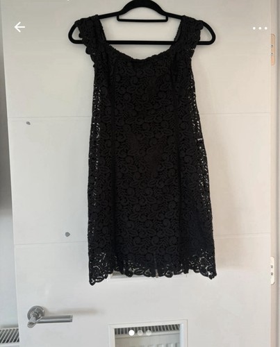 Black dress double - , lined