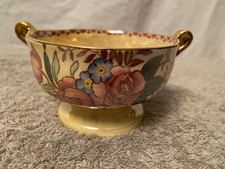 Maling Lustre ware, Rosalind Floral Design Bowl 6cm high by 13cm