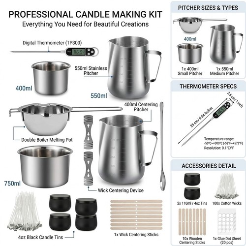 Aromatic candles stainless - candles,
