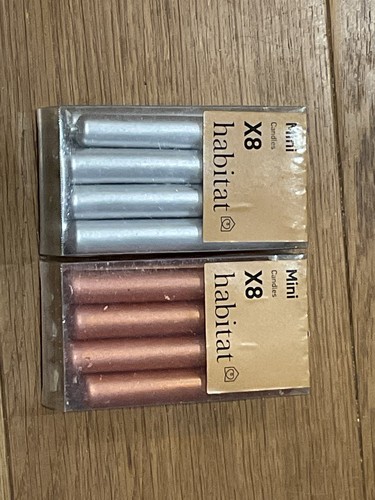 Mini candles silver - 8,