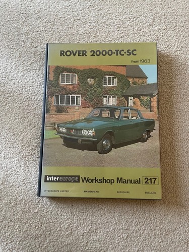 Rover 2000 workshop - tc, sc