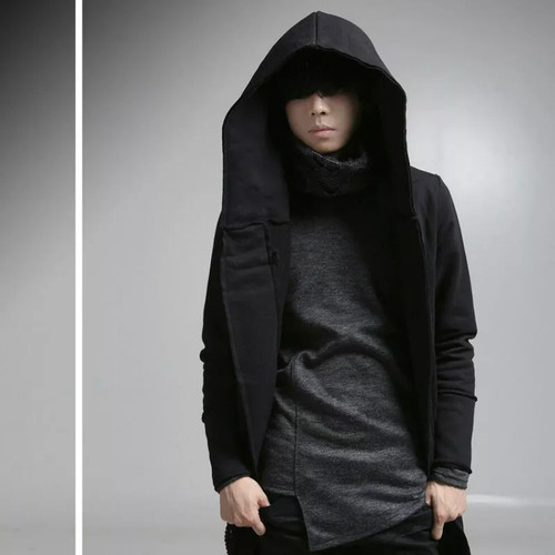 Men punk hooded - punk, cloak