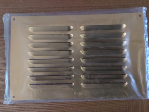 Brass rectangular vent - brass,