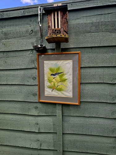 Vintage chinese silk painting - vintage,