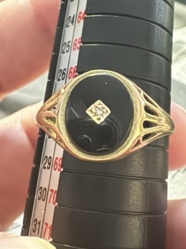 Men 9ct gold onyx and - gold,
