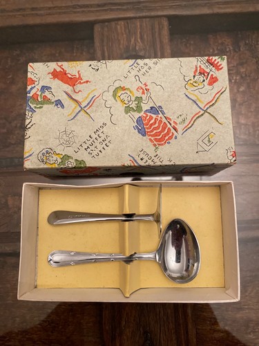 Antique spoon and pusher boxed - antique,