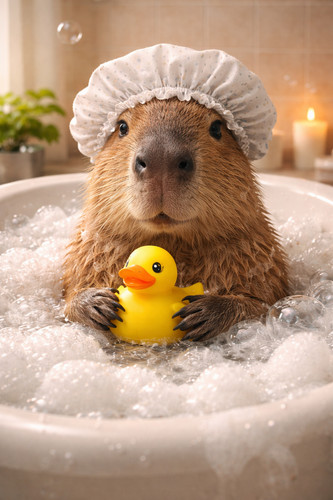 Capybara bathtub rubber - bathtub,