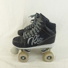 Black & Grey Rio Quad Roller Skates/Boots Lumina Design UK Size 4