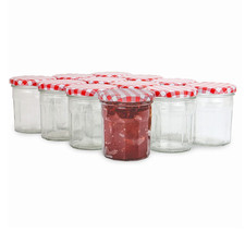 Jam jars glass wide mouth - jam,