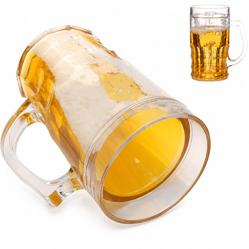 Fake beer mug realistic - beer,