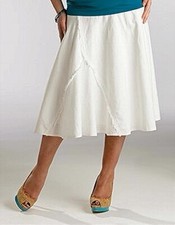 WHITE MATERNITY A-LINE OVER