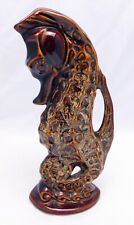 Fosters Brown/cream Jug seahorse jug 11.5"