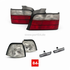 BMW E36 3 Series Facelift Tail Lights + Turn Signal Set Sedan Red-White M3 Look