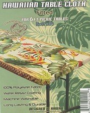 Hawaiian fitted tablecloth