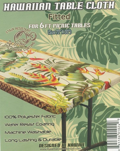 Hawaiian fitted tablecloth