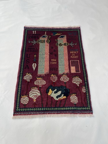 Afghan war rug - afghan, merinos