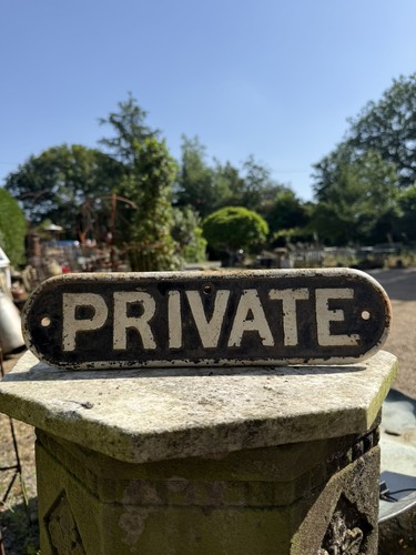 Private railway doorplate - railway,