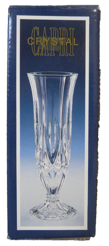 Capri crystal glass small vase - crystal,