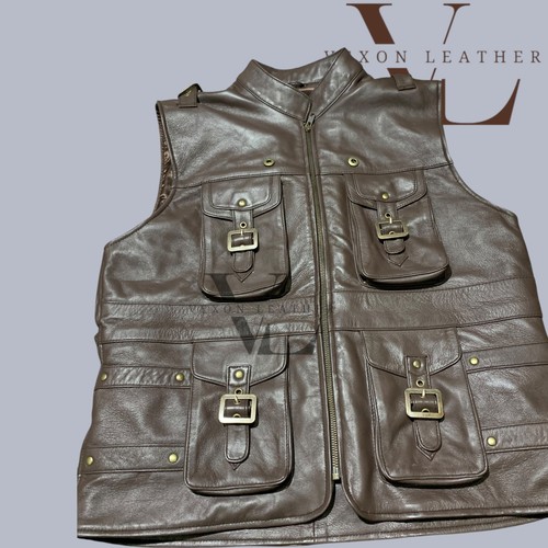 Men real leather vest - men,