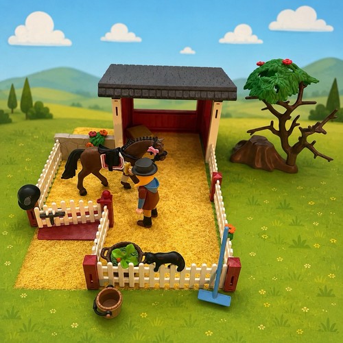 Playmobil horse stable show - playmobil,